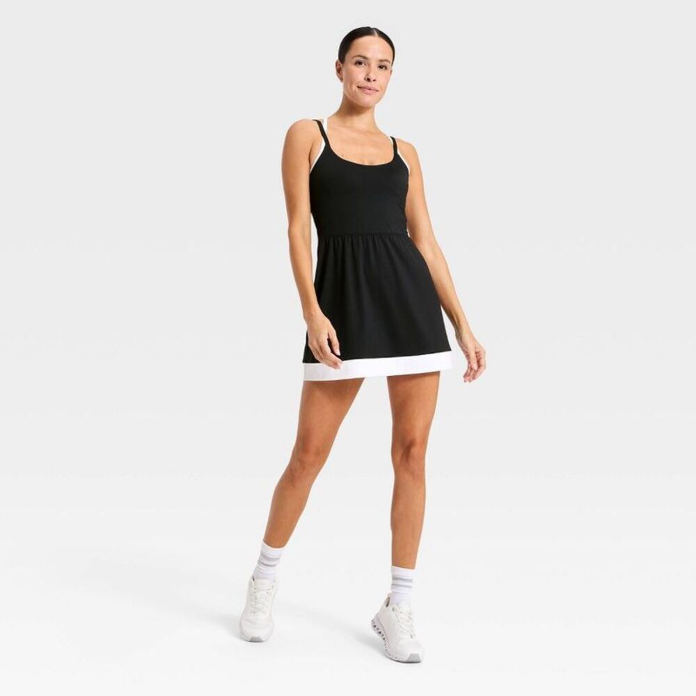 All In Motion - Women's Knit Strappy Active Dress - All In Motion  Black - Picture 3 of 4